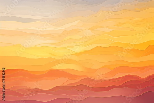 Sunrise Amber Gradient Palettes: Morning Sun Spectrum Brilliance © Michael