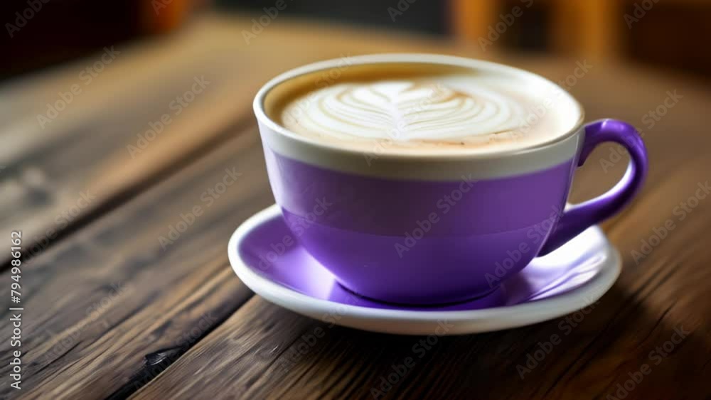 A moment of tranquility with a frothy delight A moment of tranquility with a frothy delight