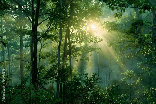 sun rays in the forest © Lemar