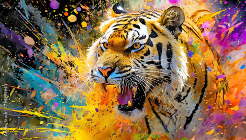 Lively tiger
