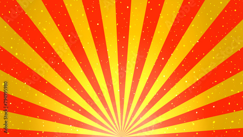 集中線　素材　赤と金色　サンバースト　キラキラ　イベント　キャンペーン　優勝　当選　初売り　年賀　正月　バーゲン　イメージ　高級感　豪華　派手　16:9