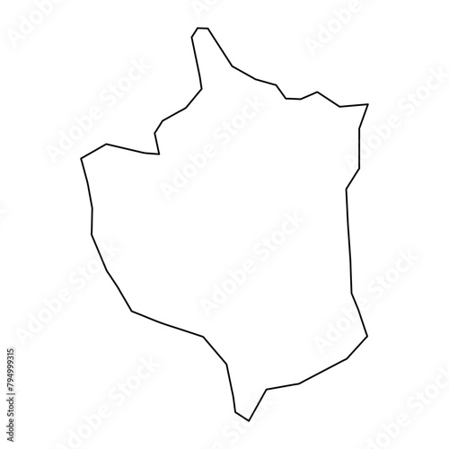 San Jose de Ocoa Province map, administrative division of Dominican Republic. Vector illustration. photo