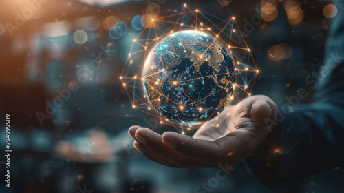 Global Connectivity: Holographic Earth in Hand