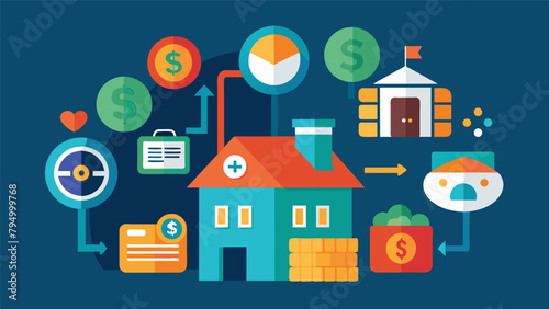 A visual representation of the various fees and costs associated with a mortgage such as appraisal fees closing costs and insurance premiums.