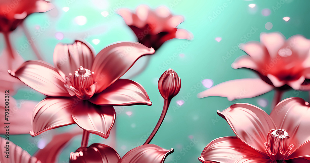 Abstract beautiful 3d flower blossom background Abstract beautiful 3d flower blossom background