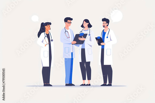 doctors meeting illustration