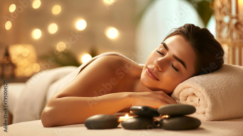 Soothing Hot Stone Massage at a Luxury Spa