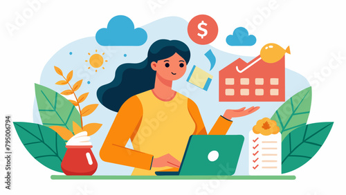 A woman creates an emergency budget to prepare for any potential financial burden caused by a natural disaster.