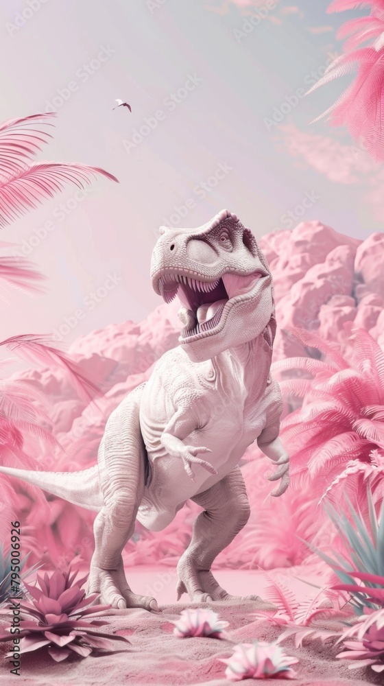 3d Dinosaur T Rex character HD wallpaper Background