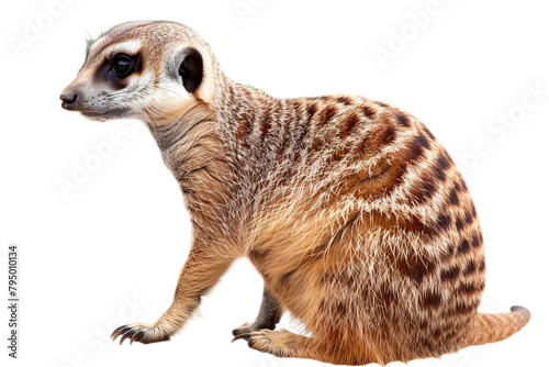 Meerkat on a Transparent Background