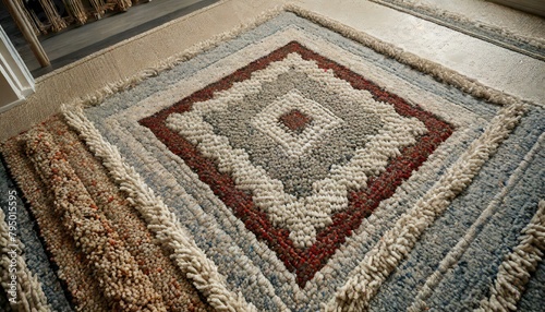 carpet on the carpet, "Elevated Elegance: Top-Down Perspectives on Textured Carpets"