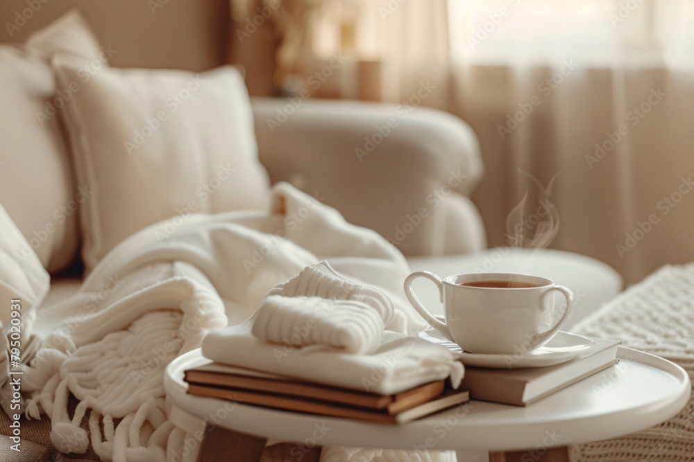 a coffee cup and books on a table a coffee cup and books on a table