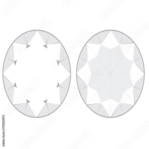 stone diamond oval