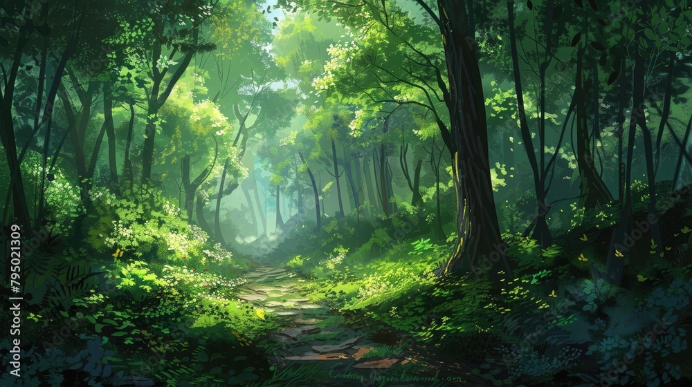 Beautiful Green Forest Beautiful Green Forest