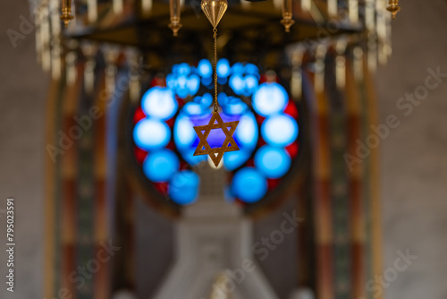 Sacred Jewish Star of David Background Photo, Edirne Turkiye (Turkey)