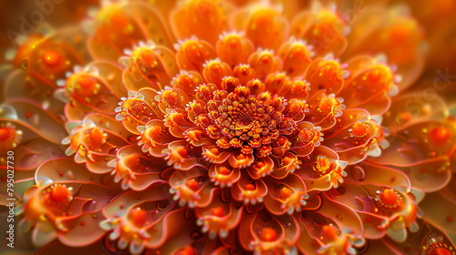 Closeup of a Flower Blooming in Nature, Showcasing Bright Colours and Floral Beauty