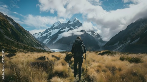 Hike Mount Cook New Zealand photo