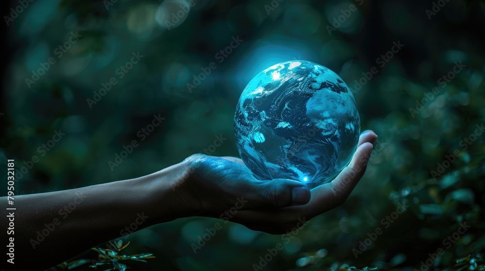Hand-Held Globe Shines for Earth and Arbor Day Hand-Held Globe Shines for Earth and Arbor Day
