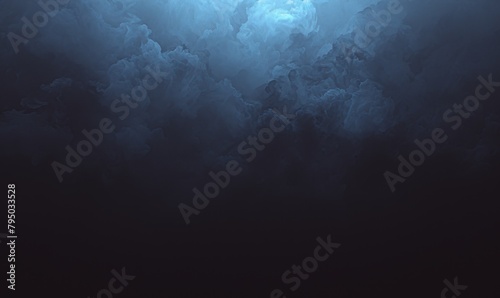 Enigmatic Misty Seascape - Fantasy 4K Wallpaper with Ethereal Atmosphere,Black background with white smoke, sea water reflection, fog and mist, dark atmosphere, fantasy style