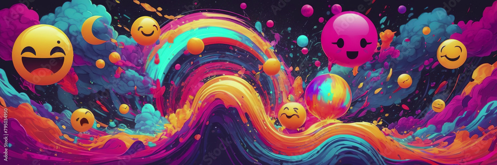 A big smiling positive symbol is a smiley face. A happy yellow smile. A joy icon in the form of a smiley face for World Smiley Day A big smiling positive symbol is a smiley face. A happy yellow smile. A joy icon in the form of a smiley face for World Smiley Day