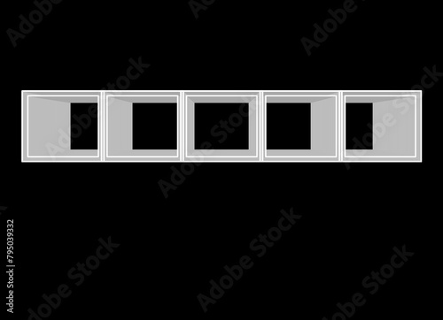 3d background render of a strip