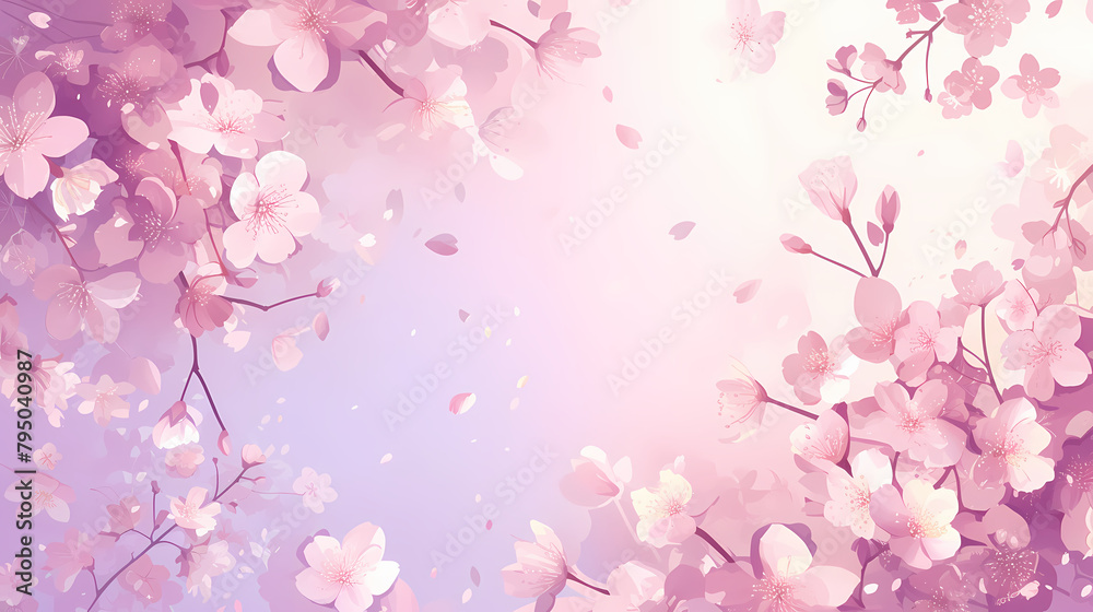 cherry blossom frame background