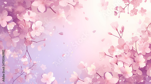 cherry blossom frame background