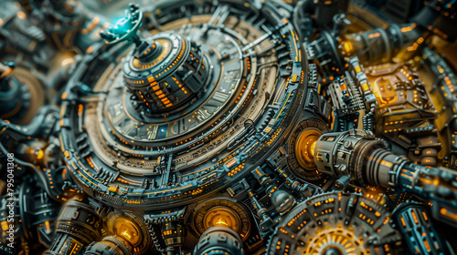 Wallpaper Mural Ignite curiosity with a visually compelling representation Present a lowangle shot blending ancient symbols with futuristic gadgets Highlight the transformative effect of reimagining lost technologies Torontodigital.ca