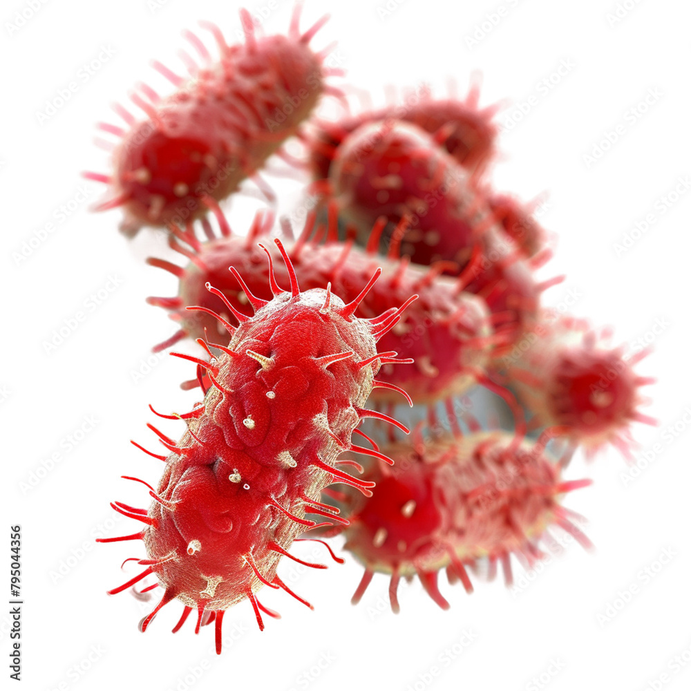 bacterial isolated on white background.
bacterial isolated on white background.