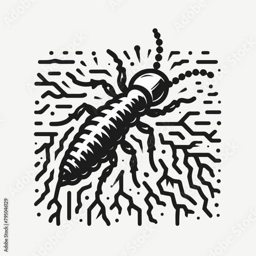 Termite icon. Insect symbol. Vector.