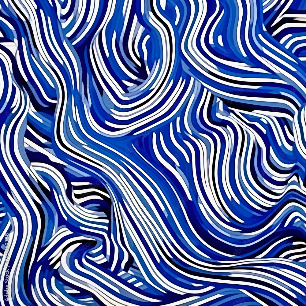 Abstract Wavy Line Blue Design Abstract Wavy Line Blue Design