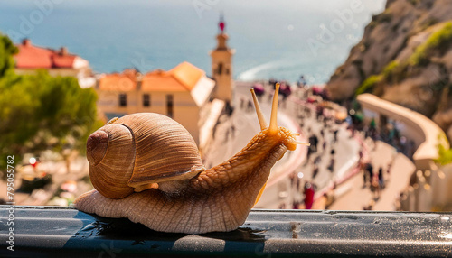 Un escargot au Grand Prix de Monaco © Elsa