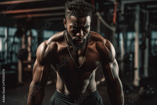 Man In Gym Shows Discipline And Determination