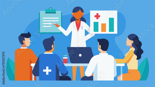 A hospital administrator presenting a cost reduction plan to a board of directors outlining strategies such as negotiating lower prices with