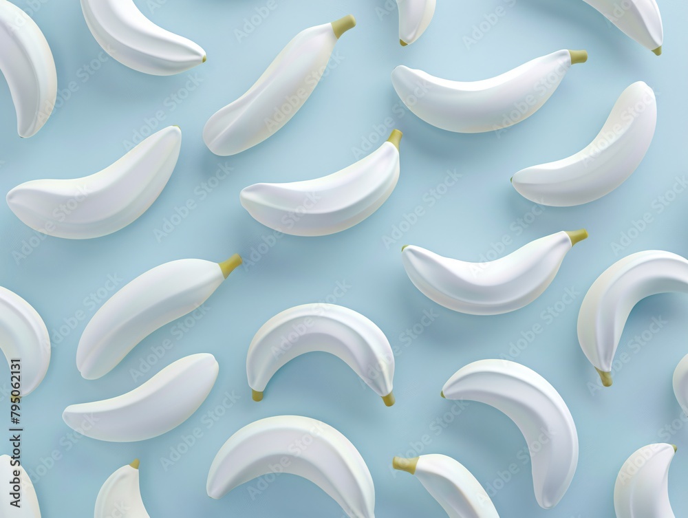 a group of white bananas a group of white bananas