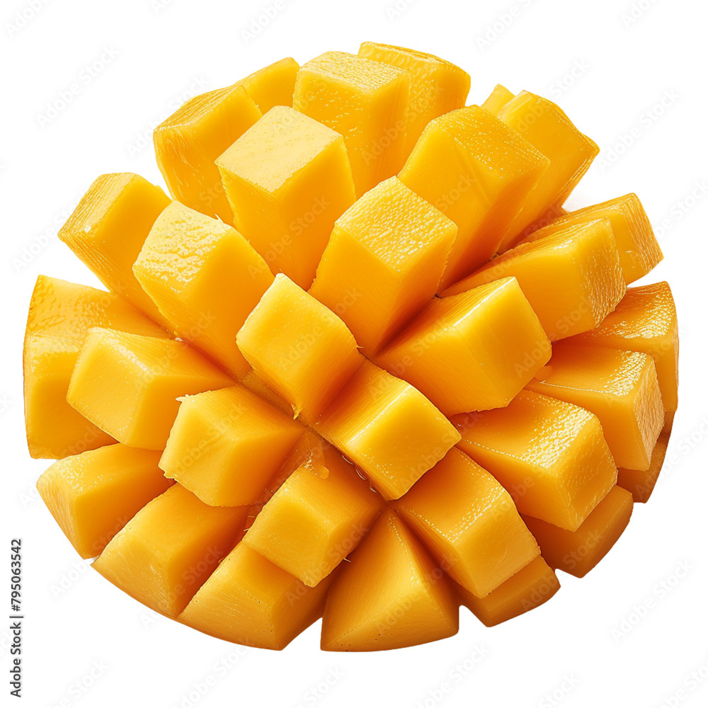 sliced mango isolated on white sliced mango isolated on white