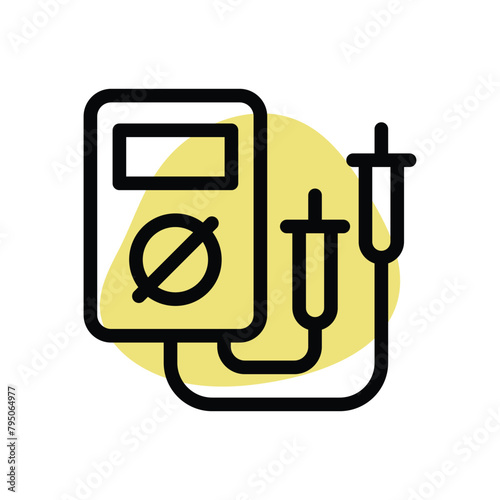 Voltage Meter vector icon