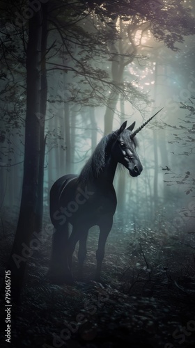 Beautiful Unicorn HD wallpaper background © Leli