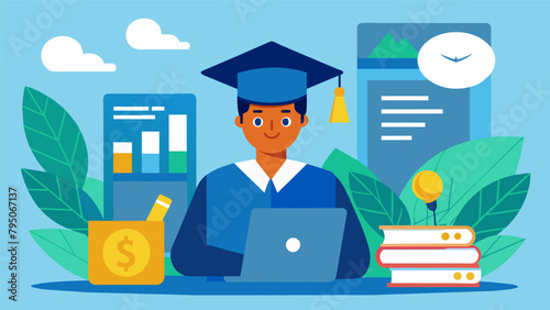A recent college graduate creates a debt repayment plan and sticks to it quickly paying off student loans and avoiding financial burden.