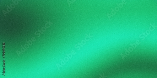 Dark Ocean and Mint Color Gradient Background With Grainy Texture