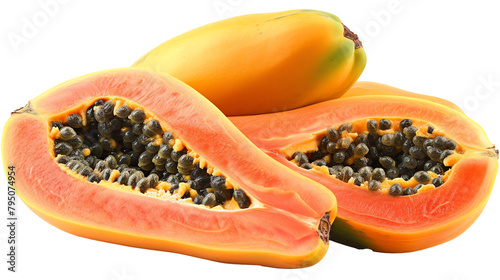 fresh Papayas transparent png