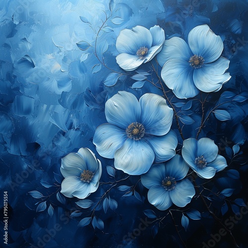 Calming blue bg, the essence of tranquility