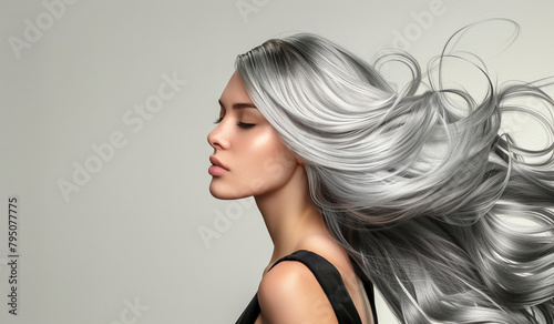 Silver Fox: How Black and Silver Hair Can Empower Women. photo