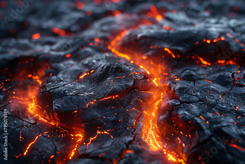 Close up view of a lava rock, power of nature 8k wallpaper background