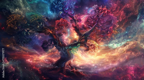 An artistic representation of the Tree of Life