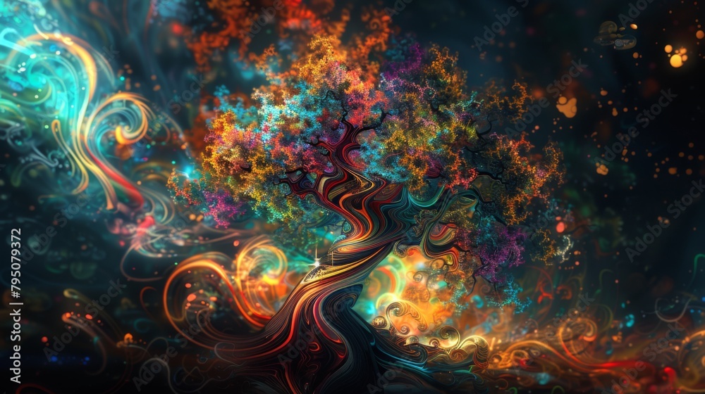 An artistic representation of the Tree of Life