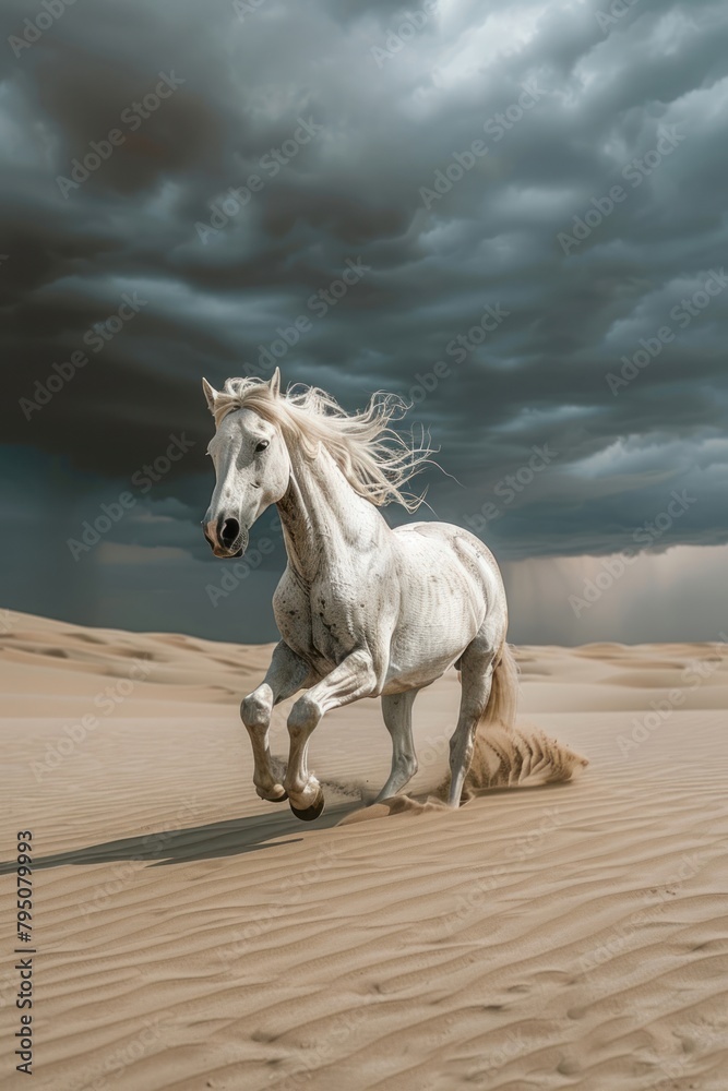 Horse stallion outdoors animal.