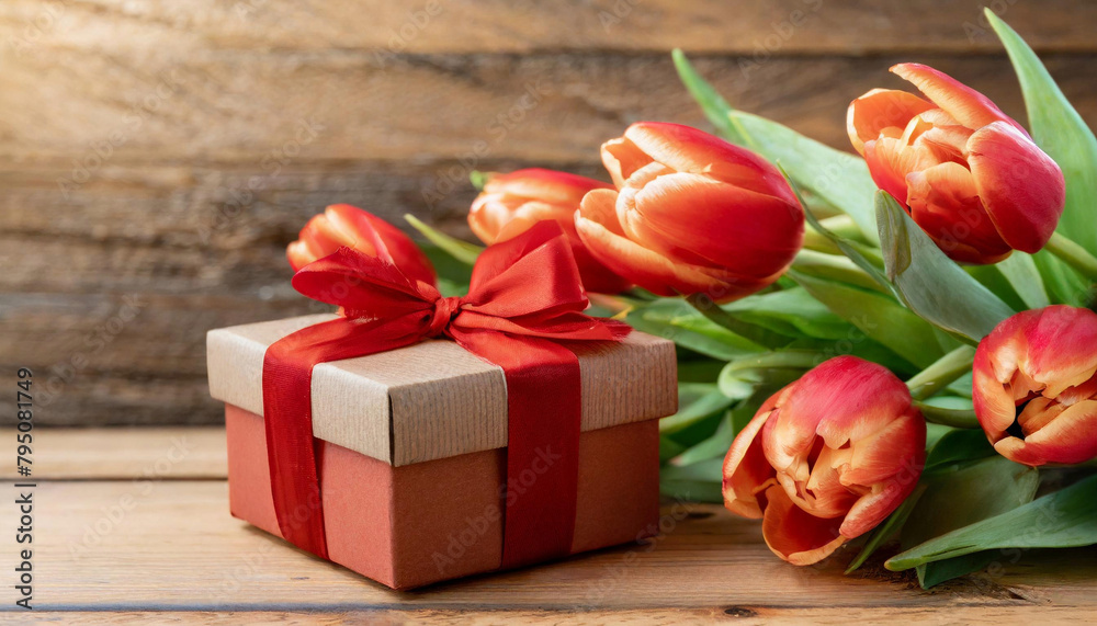 Bloom of Appreciation Tulips and a Wrapped Surprise Bloom of Appreciation Tulips and a Wrapped Surprise