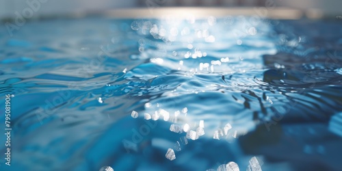 water in the pool close-up Generative AI