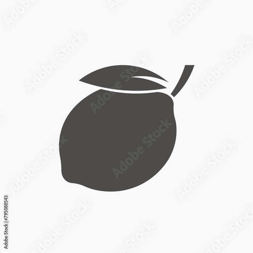 lemon vector icon. fresh, citrus, fruit, organic, juice, lemonade symbol sign